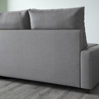 FRIHETEN Angular bed/container sofa - Dark grey Skiftebo , - best price from Maltashopper.com 39216754