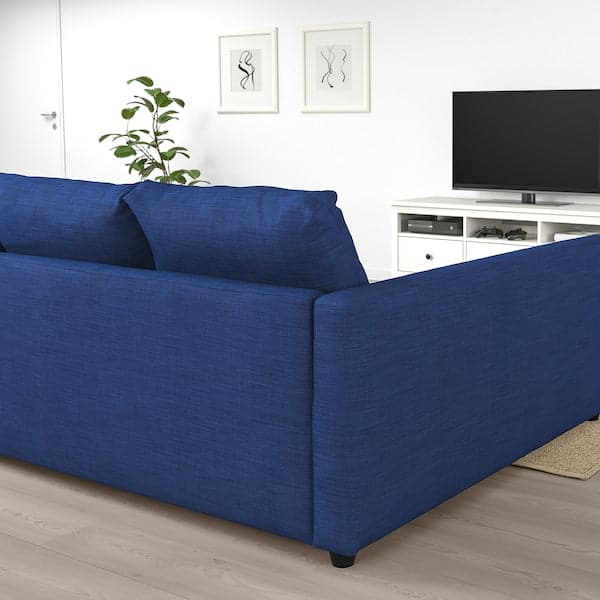 FRIHETEN / KLAGSHAMN Corner sofa bed / container, Skiftebo blue , - best price from Maltashopper.com 49444326