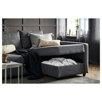 FRIHETEN / KLAGSHAMN Corner sofa bed / container, Skiftebo dark gray , - best price from Maltashopper.com 69444330