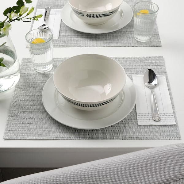 FRIKOSTIG - Bowl, white/patterned, 20 cm - best price from Maltashopper.com 10497448
