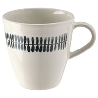 FRIKOSTIG - Mug, white/patterned, 32 cl - best price from Maltashopper.com 90469408