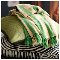 FRÖDD - Cushion cover, green/embroidery, 50x50 cm
