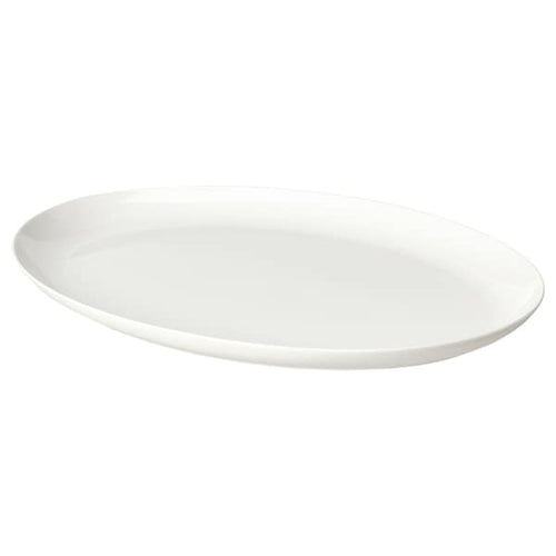 FRÖJDEFULL Plate white 34x26 cm , 34x26 cm