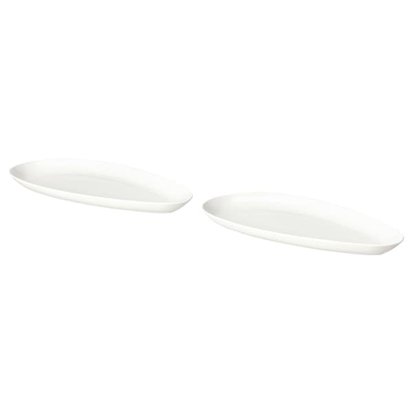 FRÖJDEFULL Serving plate white 32x15 cm , 32x15 cm - best price from Maltashopper.com 40519726