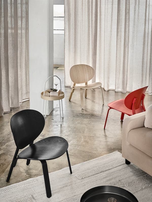 FRÖSET - Easy chair, red stained oak veneer - best price from Maltashopper.com 20429604