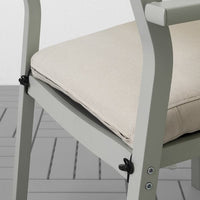 FRÖSÖN/DUVHOLMEN Outdoor chair cushion - beige 44x44 cm , 44x44 cm - best price from Maltashopper.com 59253439
