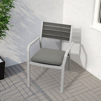 FRÖSÖN/DUVHOLMEN Outdoor chair cushion - dark grey 44x44 cm , 44x44 cm - best price from Maltashopper.com 29253445