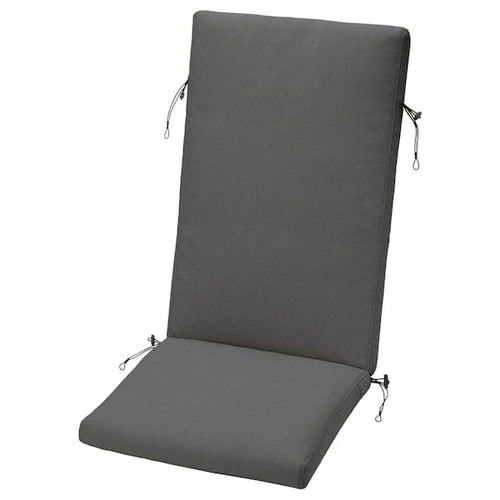 FRÖSÖN/DUVHOLMEN Outdoor seat/back cushion - dark grey 116x45 cm , 116x45 cm
