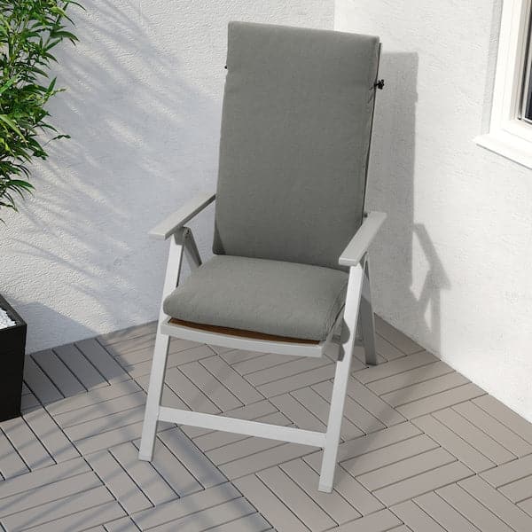 FRÖSÖN/DUVHOLMEN Outdoor seat/back cushion - dark grey 116x45 cm , 116x45 cm