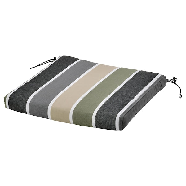 FRÖSÖN - Chair cushion cover, outdoor/patterned striped pattern,44x44 cm