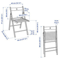 FRÖSVI - Folding chair, beech - best price from Maltashopper.com 70534315