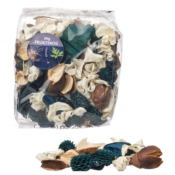 FRUKTSKOG - Scented potpourri, Vetiver & geranium/black-turquoise, 90 g - best price from Maltashopper.com 20555819
