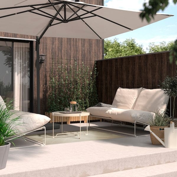 Ikea FULLMAKT - Rug flatwoven, in/outdoor, beige/mélange, 170x240 cm