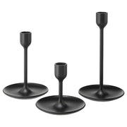 Ikea FULLTALIG - Candlestick, set of 3, black