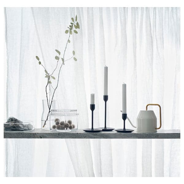 Ikea FULLTALIG - Candlestick, set of 3, black