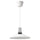 FYRTIOFYRA - FYRTIOFYRA Pendant lamp, chrome effect/white, 38 cm