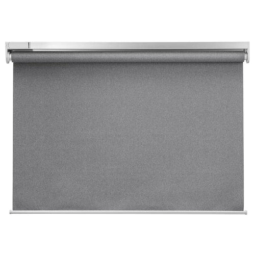 FYRTUR Blackout roller curtain - wireless/grey battery 60x195 cm , 60x195 cm