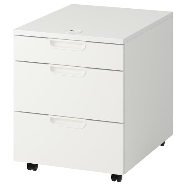 GALANT - Drawer unit on castors, white, 45x55 cm