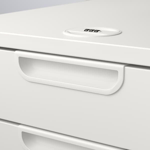 GALANT - Drawer unit on castors, white, 45x55 cm - best price from Maltashopper.com 10365155
