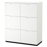 GALANT storage combination with filing, white, 102x120 cm