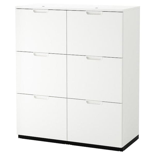 GALANT - Storage combination with filing, white, 102x120 cm