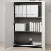 GALANT - Cabinet with doors, white, 80x120 cm - best price from Maltashopper.com 10365141