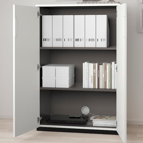 Ikea GALANT - Cabinet with doors, white, 80x120 cm