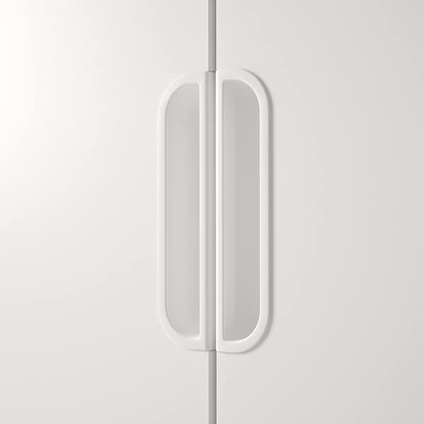 GALANT - Cabinet with doors, white, 80x120 cm - best price from Maltashopper.com 10365141