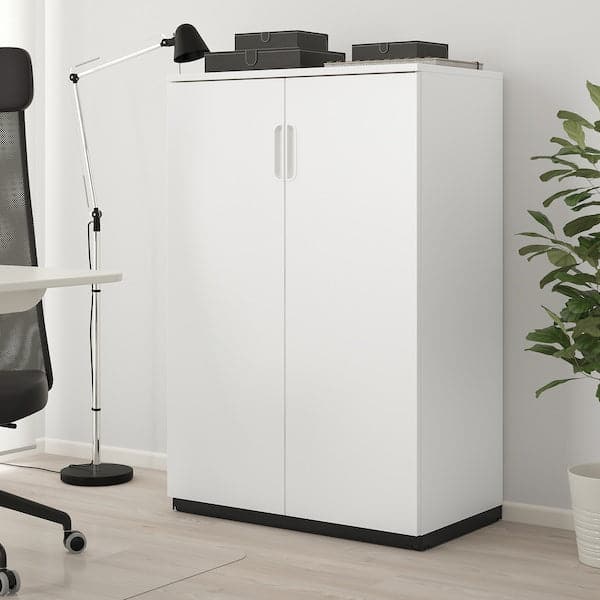 Ikea GALANT - Cabinet with doors, white, 80x120 cm