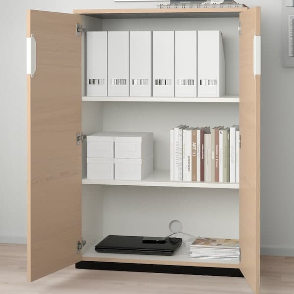 GALANT combinazione con portadocumenti, bianco, 102x120 cm - IKEA