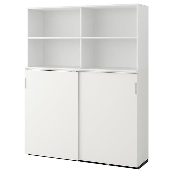 GALANT - Storage combination w sliding doors, white , 160x200 cm - Premium Office Furniture from Ikea - Just €987.99! Shop now at Maltashopper.com