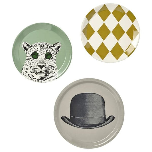 Ikea GALLERISKOG - Wall decoration, set of 3, mixed motifs