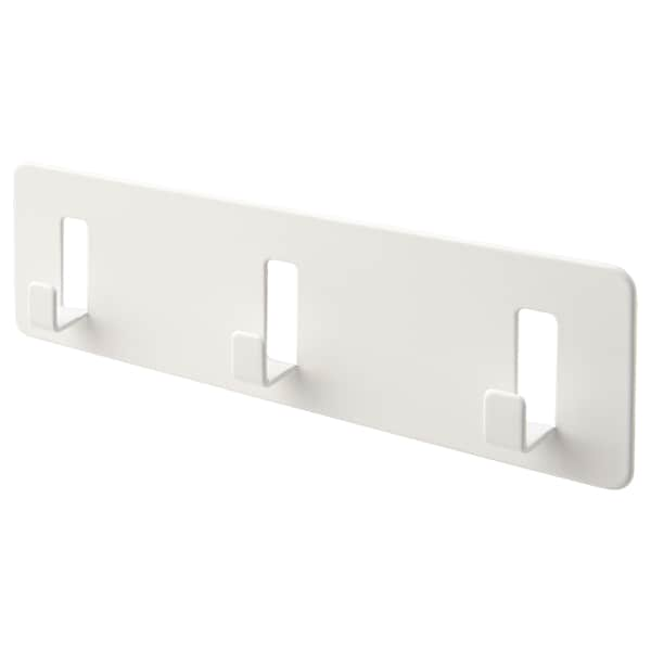 GALTBOX - Rack with 3 hooks, self-adhesive/white