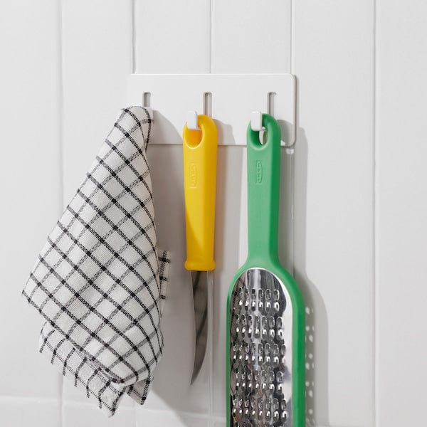 Ikea GALTBOX - Rack with 3 hooks, self-adhesive/white