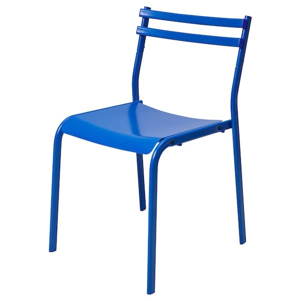 GENESÖN - Chair, metal/blue - best price from Maltashopper.com 80567796