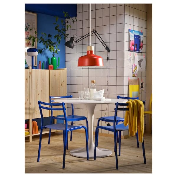 Ikea GENESÖN - Chair, metal/blue