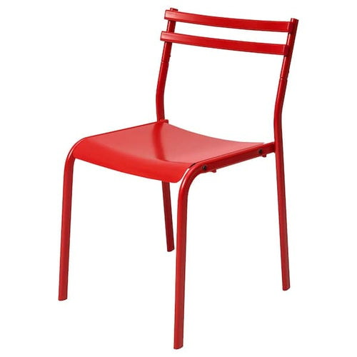 GENESÖN - Chair, metal/red