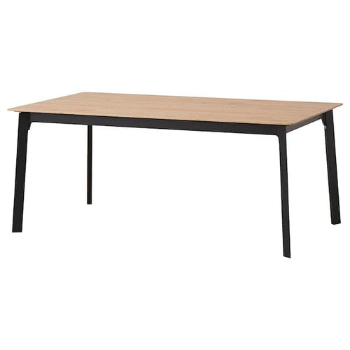 GILLANDA Extending table, oak/black, 180/240x100 cm