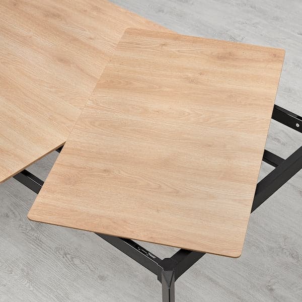 Ikea GILLANDA Extending table, oak/black, 180/240x100 cm