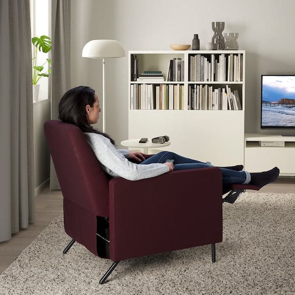 GISTAD Reclining Chair - Dark Red Idekulla - best price from Maltashopper.com 40466389