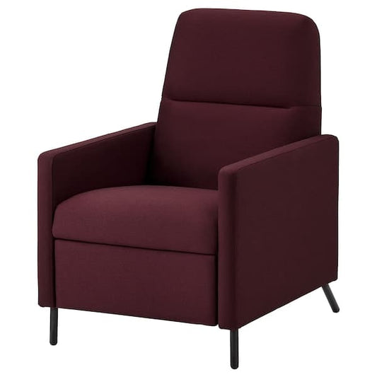 Ikea GISTAD Reclining Chair - Dark Red Idekulla