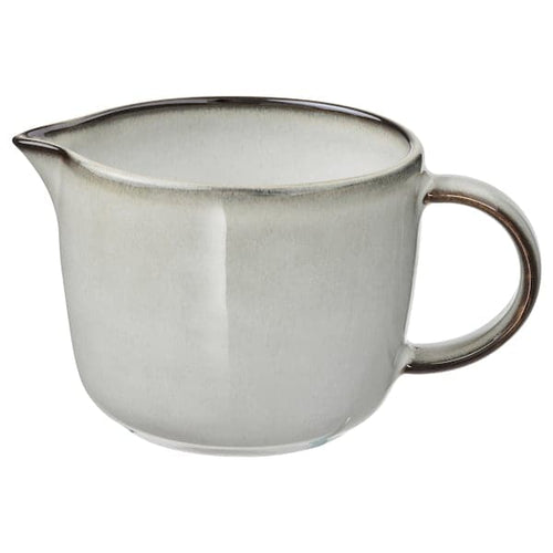 GLADELIG - Milk/cream jug, grey, 0.4 l