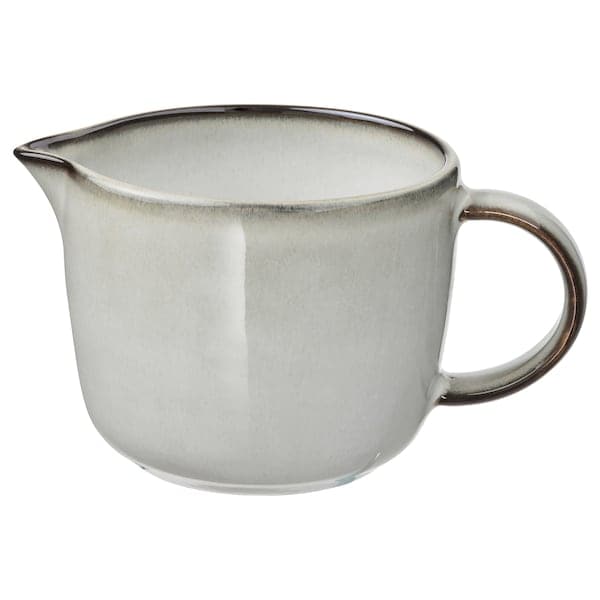 GLADELIG - Milk/cream jug, grey, 0.4 l