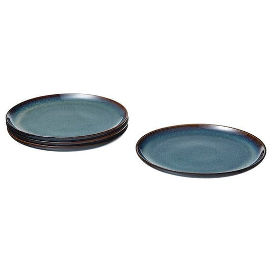 Ikea GLADELIG - Plate, blue, 25 cm
