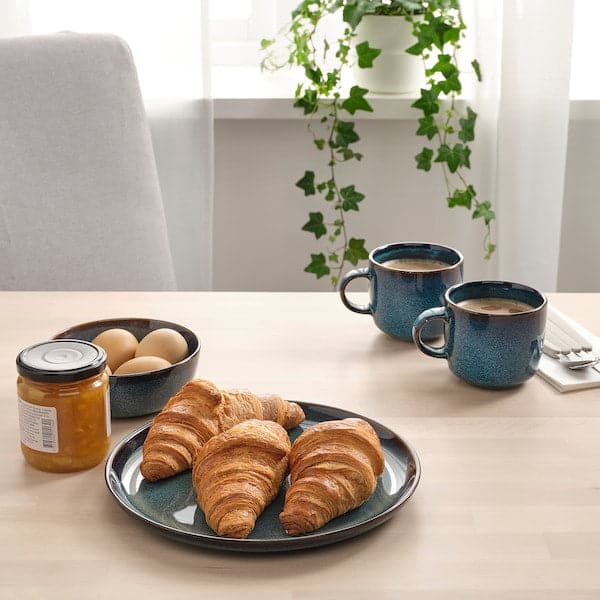 Ikea GLADELIG - Plate, blue, 25 cm
