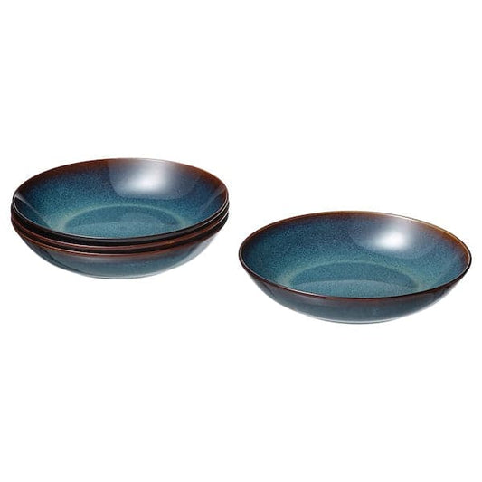 Ikea GLADELIG - Deep plate, blue, 21 cm