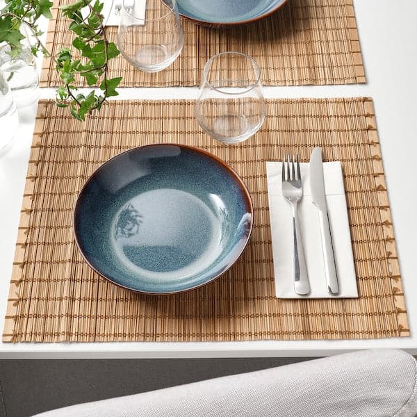 Ikea GLADELIG - Deep plate, blue, 21 cm