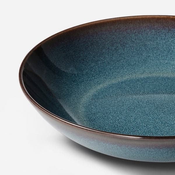 Ikea GLADELIG - Deep plate, blue, 21 cm