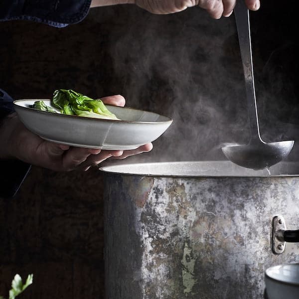 GLADELIG - Deep plate, grey, 21 cm - best price from Maltashopper.com 80457161