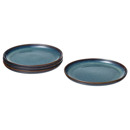 GLADELIG - Side plate, blue, 20 cm